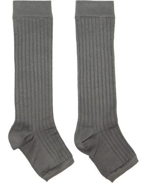Swedish Stockings Ssense Exclusive Long Sandal Socks - Grey