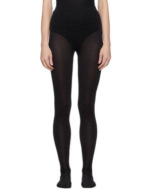 Anna Sui Glittered Tights - Black