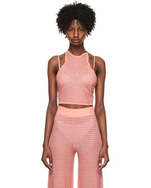 REMAIN Birger Christensen Orange Self-tie Tank Top - Red