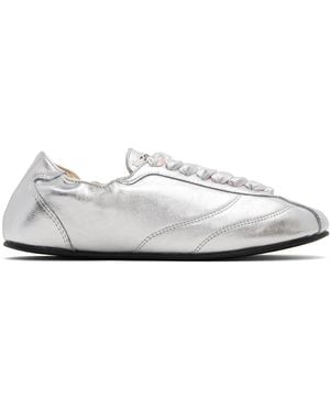 Repetto Silk Tennis Trainers - Black