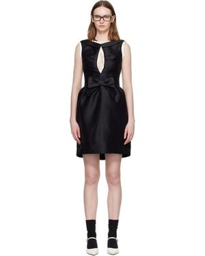 ShuShu/Tong Long Cut-Out Sleeveless Minidress - Black
