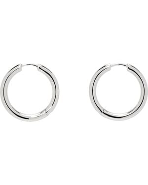 Tom Wood Classic Hoop Medium Earrings - Black