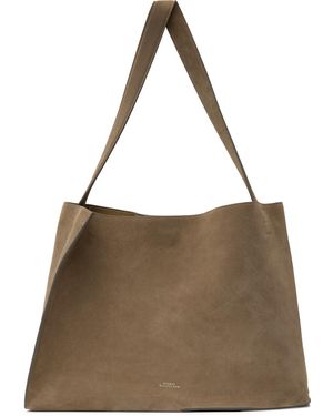 Studio Nicholson Doublet Suede Tote - Brown