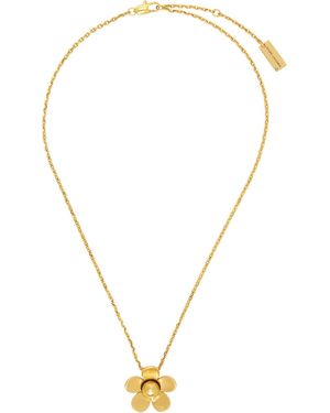 Marc Jacobs Collier À Mini Pendentif En Forme De Marguerite - Métallisé