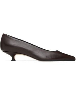Aeyde Cari Pointed-Toe Heels - Grey