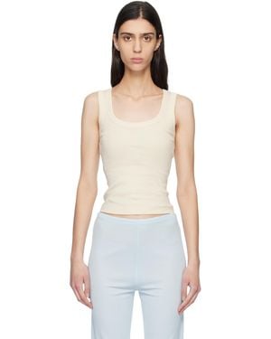 Flore Flore オフホワイト Hillie タンクトップ - ブラック