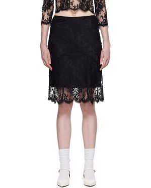 ShuShu/Tong Flared Midi Skirt - Black