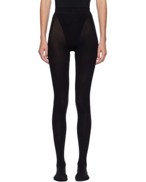 Alaïa Integrated Feet Tights - Black