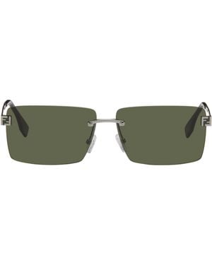 Fendi Gunmetal Sky Sunglasses - Green