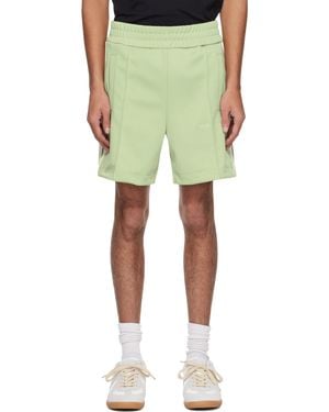 Palm Angels Embroidered Logo Track Shorts - Green