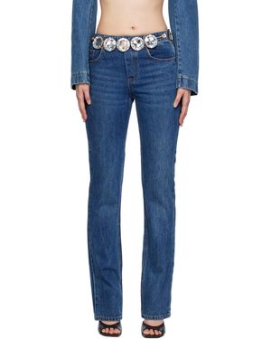 Area Jumbo Crystal Jeans - Blue