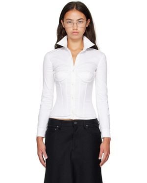 Balenciaga Corseted Shirt - White