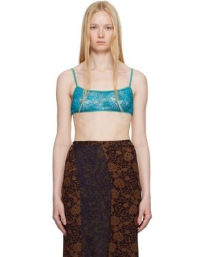 Dries Van Noten ブルー アシンメトリー ミディアム スリップ