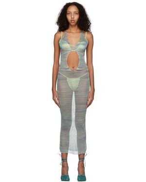 Isa Boulder Long Pullaway Jelly Dress - Black