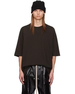 Rick Owens ブラウン Porterville Jumbo Tシャツ - ブラック