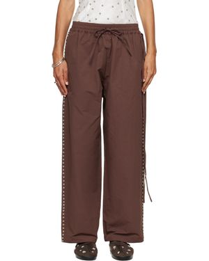 RESCHA Ssense Exclusive Tracking Trousers - Brown