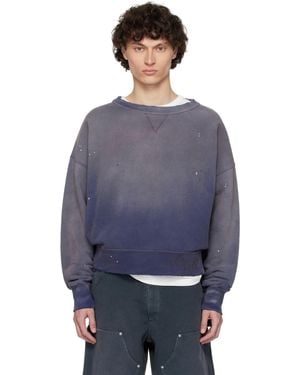 Maison Margiela ブルー Graffiti Logo スウェットシャツ