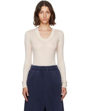 Entire studios Circle Neck Bodysuit - Blue
