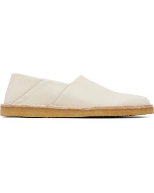 Lemaire Off- Square Slip-On Loafers - White