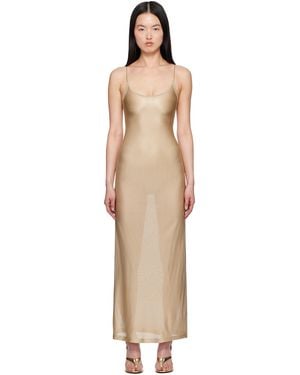Alaïa Knit Slip Dress - Black
