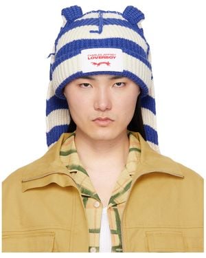Charles Jeffrey Chunky Rabbit Beanie - Blue