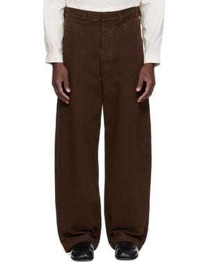 Lemaire Oversized Workwear Jeans - Brown