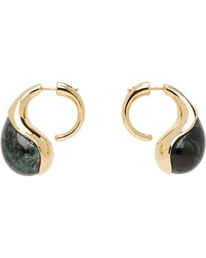 Bottega Veneta Drop Marble Earrings - Metallic