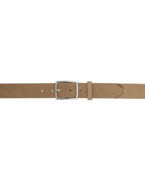 Rag & Bone Suede Leather Rugged Belt - Black