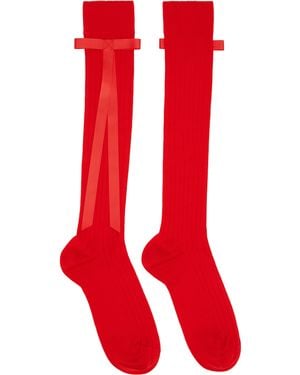 Sandy Liang Ssense Exclusive Recital Socks - Red