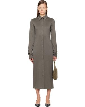 Rier Polar Midi Dress - Black