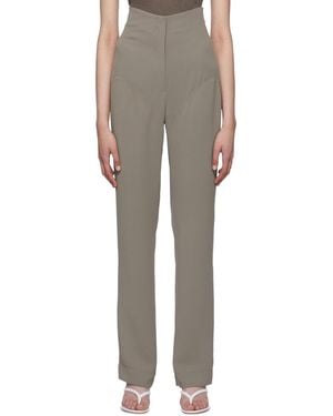 Paris Georgia Basics Gray Bootleg Pants - Multicolor