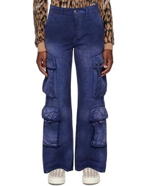 Amiri Jacquard Cargo Trousers - Blue