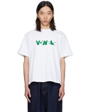 vowels Overall T-shirt - White