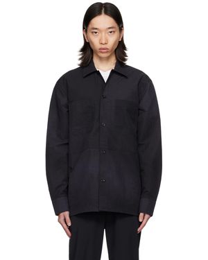 Norse Projects Chemise teinte en plongée ulrik bleu marine