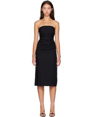Anine Bing Tyla Midi Dress - Black