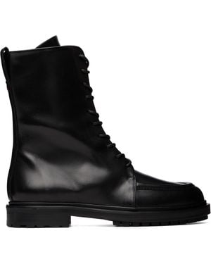 Aeyde Tate Lace-Up Ankle Boots - Black