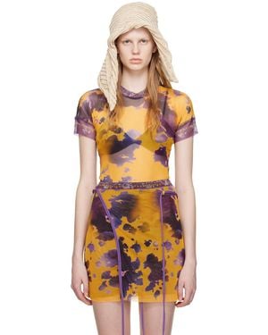 OTTOLINGER Ssense Exclusive Purple T-shirt - Orange