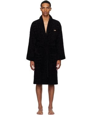 Versace ブラック Icon バスローブ