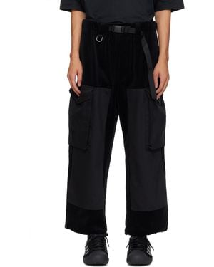 Y-3 Velvet Corduroy Utility Pants - Black