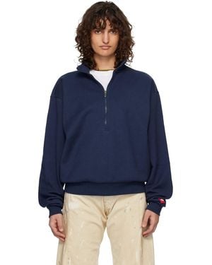 The North Face Tnf Box Half Zip Sweatshirt - Blue