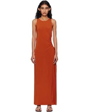 Max Mara Caro Maxi Dress - Orange