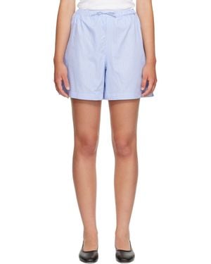 Anine Bing Ramy Shorts - Blue