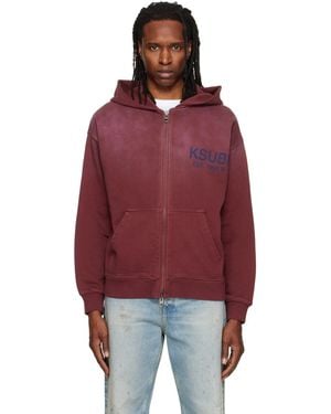 Ksubi Ekcess Zip Hoodie - Red