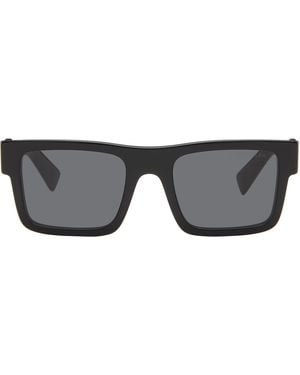 Prada Square Shield Acetate Sunglasses - Gray
