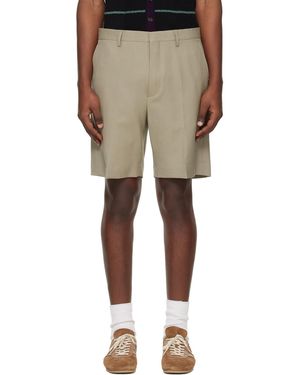 Dries Van Noten Wool Shorts - Natural