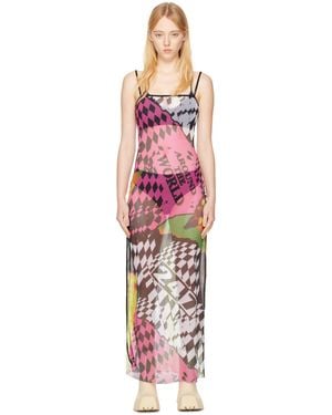 Rave Review Multicolour Ninjas Maxi Dress - Red