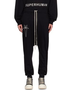 Rick Owens Champion Edition Prisoner Drawstring Joggers - Black