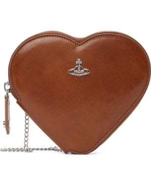 Vivienne Westwood New Heart Crossbody Bag - Brown