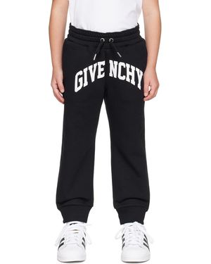 Givenchy キッズ｜ブラック ロゴプリント スウェットパンツ