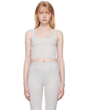 Skims Débardeur gris - cotton rib - Multicolore